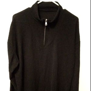 3 for $10/Half Zip Ribbed Top**NWOT**